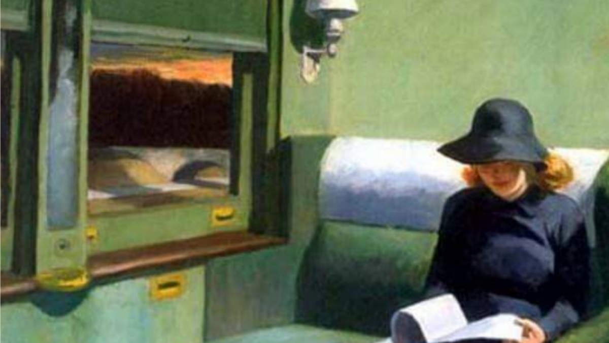 Compartment C Car 293. 1938. Edward Hopper.
